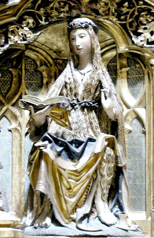 A statue of St Mary of Egypt